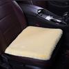 Juego de Cojines para Asiento de Coche Sin Respaldo, Juego de Tres Piezas, Cojín de Asiento de Piel de Conejo Rex, Alfombrilla de Coche Unisex, Trasero Engrosado Antideslizante