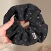 Scrunchie de malha grande estilo coreano para mulheres, acessório de cabelo estilo preguiçoso vintage, elástico para coque, enfeite de cabelo