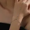 Nuevo Pulsera de Cuentas Geométricas de Amazon, Lujo Ligero y Estilo Fresco, Joyería de Mano para Mujer, Accesorios de Cadena para Dedos de Moda para Vacaciones en la Playa