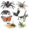 Simulación Transfronteriza Modelo de Araña Real Unicornio Insecto Juguetes para Niños Mariposa Abeja Adornos de Animales