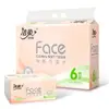 Papel de Seda Jierou 3 Capas 110 Hojas 6 Paquetes Sin Perfume Facial para el Hogar Adecuado para Bebés Servilletas Venta al por Mayor