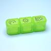 Fábrica de origen tres veces por la mañana, al mediodía y por la noche caja de medicamentos de tres compartimentos multicolor opcional portátil sub-embalaje caja de medicamentos separada