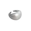 Fiebre Coreana Mismo Estilo Diseño Estilo Ins Anillo Simple de Metal Plateado Anillo Abierto Geométrico de Latón Diamante