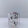 Venta al por mayor de fabricantes Tazas de Vidrio de Puntos Multicolor Personalizadas Estilo Retro Europeo y Americano Tazas de Cóctel Tazas de Vidrio para Jugo en Casa