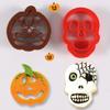 Molde de plástico para galletas de la serie All Saints, molde de plástico para galletas con forma de calavera de calabaza, molde de galletas de dibujos animados de Halloween