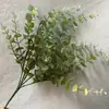20 Pintura al Óleo de Plástico Eucalipto Coloridas Plantas Artificiales Mango de Plástico Paquete Flores Artificiales Falsas de Eucalipto y Plantas Verdes Plantas en Maceta