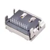 Base HDMI 19 pines Base 90 grados Cuatro pines Placa Terminal de doble fila Conector secundario HD