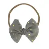 Faixas de Cabeça e Tiara para Bebês e Crianças, Acessórios de Cabelo Versáteis Criativos com Laços Estampados em Dourado, Faixas de Cabeça que Não Danificam o Cabelo, Adequadas para Cabelos Finos de Menininhas