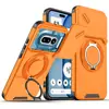 Funda para Nothing Phone 4A Pro con Anillo Giratorio de 360 Grados, Ventana Deslizante y Cubierta Anti-Caídas