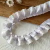 Accesorios de encaje plisado de lunares de doble capa, materiales hechos a mano para manualidades, cinta para bolsa colgante, accesorios para el cabello, decoración para tarjetero