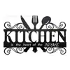 Nuevo Colgante Decorativo de Metal para Pared de Cocina Amazon Silueta Arte Cocina Logo Utensilios de Cocina Hierro Restaurante Colgante