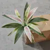 Flores Artificiais de Ave-do-Paraíso e Plantas Verdes para Paisagismo, Flores Artificiais, Coroas de Orquídea Fênix, Arranjos Florais, Decoração de Sala de Estar, Arte Floral