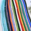 Cuentas de Vidrio Tipo Jade, Cuentas Sueltas de Cristal Color Porcelana, Accesorios para Joyería DIY, Cuentas para Pulseras Semi-Terminadas, Cuentas de Imitación de Jade