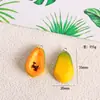 Llavero Colgante Colgante de Verduras y Frutas Artificiales de Resina Hecho a Mano Joyería Divertida de Comida Pendientes Colgante Pequeño