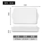 Bandeja de Melamina, Taza de Agua Espesa Bandeja de Té, Bandeja Rectangular de Plástico para Servir, Bandeja de Comida para el Hogar Guardería, Bandeja para Pan, Vajilla