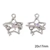 Pingente Ornamento de Metal Liga Estrela de Cinco Pontas Lua Pingente Artesanal DIY Acessórios de Ornamento Acessórios para Pulseira Colar