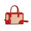 Bolsa de mão de alta qualidade em cores contrastantes para mulheres, nova bolsa de ombro para o dia a dia de verão 2026, bolsa transversal versátil, moderna