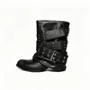 Botines de estilo coreano, nueva colección 2026, botines de moda para otoño con punta redonda, cordones frontales, tacón grueso y color liso, diseñados para mujer