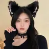 Orejas de Gato Campana Lazo Gatito Salvaje Pinza para el Cabello Tocado Diadema Niñas Disfraz Cos Performance Accesorios para Fotos Nuevo