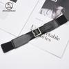 Cinturón Ancho Elástico Decorativo para Mujer Estilo Coreano Cinturón Ancho Elástico Simple para Mujer con Hebilla de Pin Cuadrada Venta al por Mayor de Fábrica
