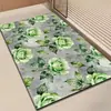 Alfombra de terciopelo de cristal de gatito lindo transfronteriza, antideslizante, absorbente de agua, felpudo engrosado para uso doméstico, duradero y lavable