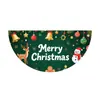 Transfronteiriço Novo Produto Forma de Leque Semicírculo 2025 Natal Personagem de Desenho Animado Festa Decoração Bandeira Cortina de Porta Cobertura de Porta Banner de Porta