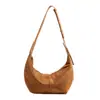 Bolso bandolera de gamuza para mujer de gran capacidad 2025 nuevo otoño e invierno retro esmerilado hombro axila para ir al trabajo bolso dumpling