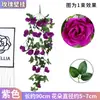 Flor de Rosa Simulada Colgante de Pared Flor de Interior Sala de Estar Decoración de Pared Exterior Jardín Boda Paisajismo Flor Falsa Colgante Flor Colgante de Pared