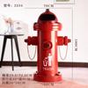 Vento Industrial Rede Vermelha Ferro Criativo Modelo de Hidrante de Incêndio Grande Capacidade Doméstico Comercial Prático Lixeira Ornamentos Decorativos
