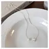 Collar de estrella de mar y perlas de temperamento de lujo ligero estilo coreano para mujer, moda, diseño simple de nicho, cadena para la clavícula de doble capa versátil