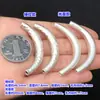 Prata Pura S999 Prata Lisa Brilhante Padrão Martelo Meia Pulseira Cotovelo Cristal Brinquedo Corda de Mão Trançada Colar Acessórios DIY Feitos à Mão