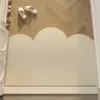 Felpudo de Entrada Estilo Japonés Wabi-Sabi Bucle de Seda Felpudo Color Crema Alfombra de Entrada para Vestíbulo Felpudo Personalizable