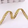 Renda de trança dourada ecológica mais vendida pelo fabricante, acessórios para vestuário, acessórios de renda estilo étnico, atacado em estoque