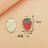 Liga vermelha Óleo Gotas DIY Jóias Acessórios Morango Fruta Planta Colar Pulseira Chaveiro Pingente Pequenos Acessórios
