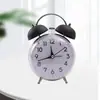 Reloj Despertador de Doble Campana Súper Ruidoso de 4 Pulgadas Esfera Personalizada Creativa Reloj Despertador Silencioso Clásico para Estudiantes Reloj de Mesa Gh823