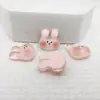 Patches de Resina de Animais Transparentes Tigre Elefante Ovelha Coelho Sapo diy Capa de Celular Acessórios de Cabelo Material para Joias