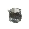 2 Tazas Cuadradas Resistentes al Calor con Forma de Pico de Águila, Tazas Cuadradas de Vidrio Martillado de Alta Gama Resistentes a Altas Temperaturas para Uso en el Hogar, Juego de Té Kung Fu