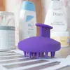 Escova de shampoo redonda de silicone puro transfronteiriça, escova massageadora, pente massageador de limpeza do couro cabeludo, pente de shampoo para banheiro, pente para modelar cabelo