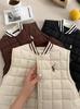 Chaleco de Algodón Estilo Coreano Ropa Exterior para Niños y Niñas en Otoño e Invierno Nueva Ropa Exterior Infantil Chaleco Cálido de Color Puro para Bebé para Usar Adentro y Afuera