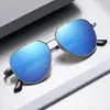 3028 Gafas de Sol Nuevas Gafas de Marco Grande Anti-UV Moda Masculina Metal Espejo Sapo Gafas Retro Venta al por Mayor