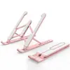 Soporte Plegable para Laptop de Metal y Plástico, Soporte para Tableta, Base Universal de Refrigeración para Escritorio, Ajustable en Altura, Conveniente