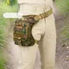 Bolsa Táctica de Pierna Camuflada al por Mayor para Hombres, Multifuncional para Exteriores, con Múltiples Bolsillos, Bolso de Cintura para Motocicleta, Motociclismo
