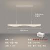 Estilo creme novo lustre de restaurante simples moderno criativo amor lâmpada de barra inteligente faixa lâmpadas de mesa de sala de jantar
