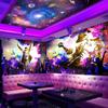 Papel tapiz de sala privada KTV bar de música mj Jackson Tela de pared tienda de club nocturno caja mural flash Papel tapiz reflectante