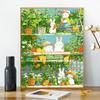 Época de verano pintura al óleo digital DIY acrílico relleno pintado a mano ilustración hecha a mano departamento de descompresión pintura al óleo
