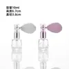 Botella de Perfume Retro Airbag, Botella de Vidrio Portátil con Atomizador, Botella de Relleno de Perfume Cosmético, Botella Vacía de Regalo de Belleza