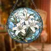 Ventas Directas de Fábrica Serie Lenguaje Floral Transfronterizo Acrílico Decoración de Atmósfera Interior y Exterior Colgante Redondo