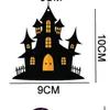 Modelo explosivo de produtos de madeira para exportação, elementos de morcego, abóbora e bruxa de Halloween, atacado exclusivo do mercado de pequenas mercadorias de Yiwu.