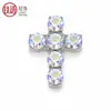 Aleación de Titanio F136 Colorido Clavo para Cartílago Auricular Cruzado Clavo para Labio con Circonita 5A Joyería Versátil para Piercing Corporal Venta al por Mayor