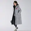 2026 Nueva Chaqueta de Algodón con Capucha de Longitud Media por Encima de la Rodilla para Invierno para Hombres y Mujeres, Corte Holgado, Engrosada, Cálido Abrigo de Algodón para Parejas